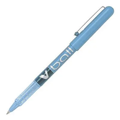 Stylo roller Pilot V-Ball 05 – pointe métal 0.3 mm – encre liquide turquoise