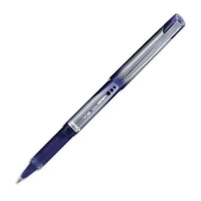 Stylo roller Pilot V-Ball Grip – pointe métal – 1 mm – encre liquide noire + régulateur de débit
