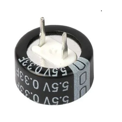Supercondensateur EDLC, 0.33F, 5.5V c.c., Traversant