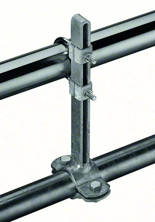 Support deux tubes 50×60 longueur 150 mm