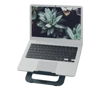 Support pour ordinateur portable Leitz Ergo Aluminium Ultra-plat réglable – Gris foncé