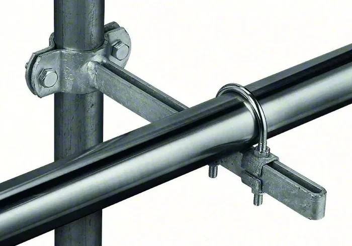 Support sur tube vertical pour tube horizontal 50-60 150mm