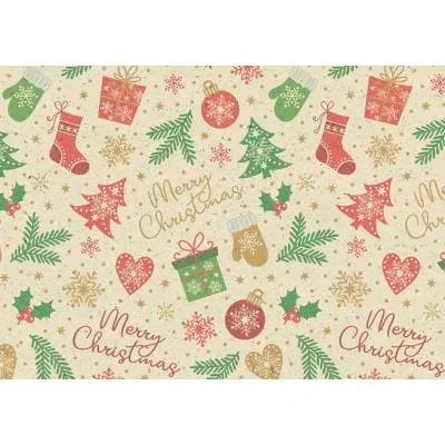SUSY CARD Papier cadeau de Noël &lsquo;Simply Christmas&rsquo;