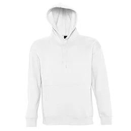 Sweat-shirt à capuche personnalisable – blanc – unisex