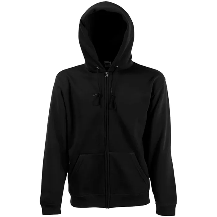Sweat-shirt homme zippe capuche SC361C noir