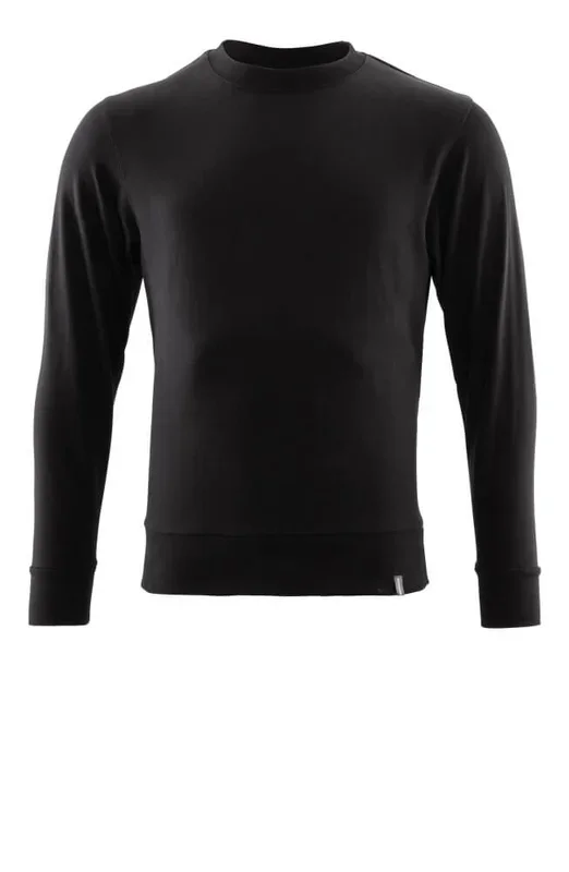 Sweatshirt de travail Mascot Workwear 20484, Homme, Noir, taille S, en Coton biologique