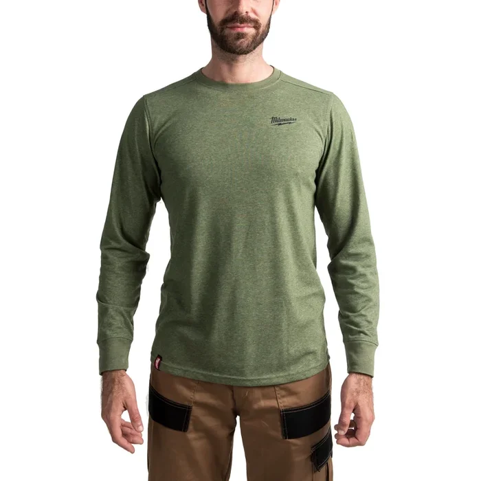 T-SHIRT HYBRID MANCHES-LONGUES VERT L. – Blister MILWAUKEE EPI – 4932493000
