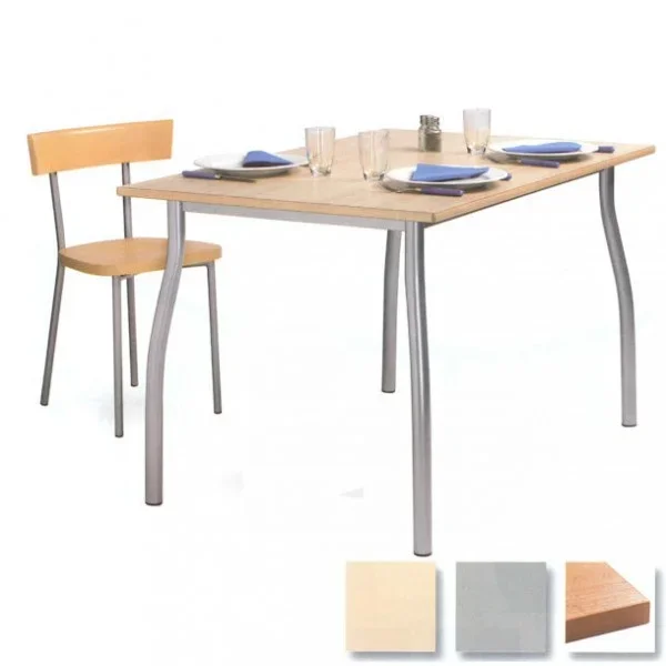 Table de caf?t?ria rectangulaire