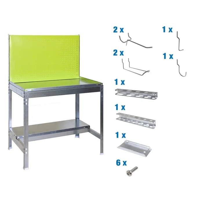 Table de jardin – 1445x900x400 – Vert – SIMON RACK – 8425437072772