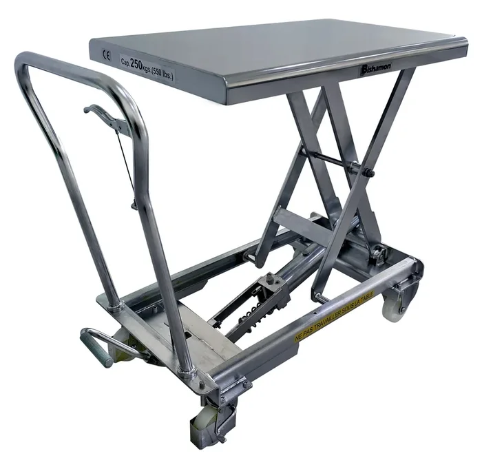 Table élévatrice Bishamon 250 kg simple ciseaux inox 304 FIMM – 855007646