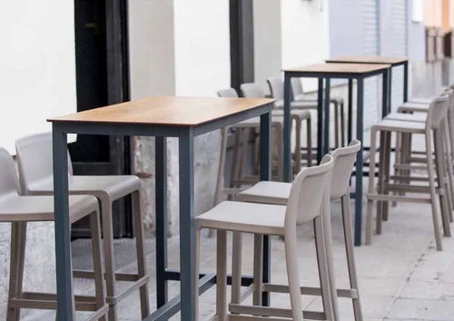 Table haute SWEB – Piétement Anthracite