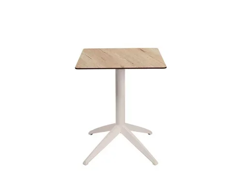 Table pliante SWEB – Plateau Chêne – Piétement Blanc