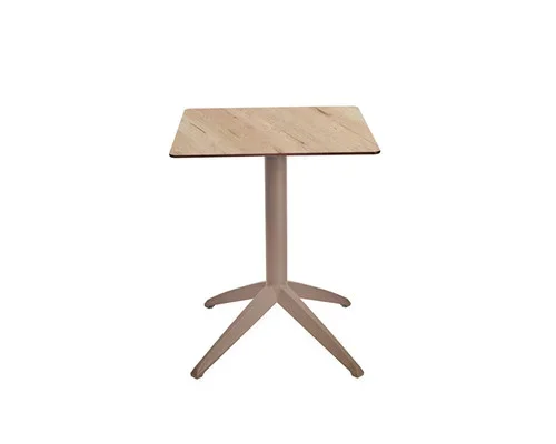 Table pliante SWEB – Plateau Chêne – Piétement Taupe