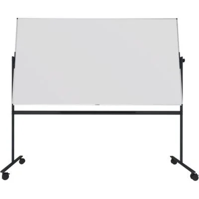 Tableau blanc mobile double face rotatif Legamaster Unité – Surface magnétique – Cadre Aluminium – L.220 x H.120 cm