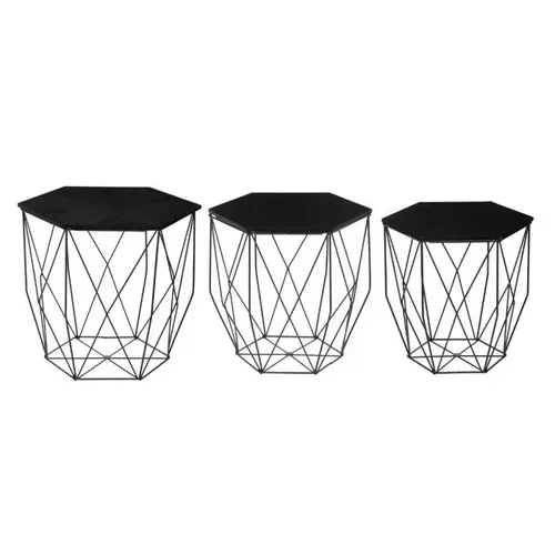 Tables gigognes LILLY, noir