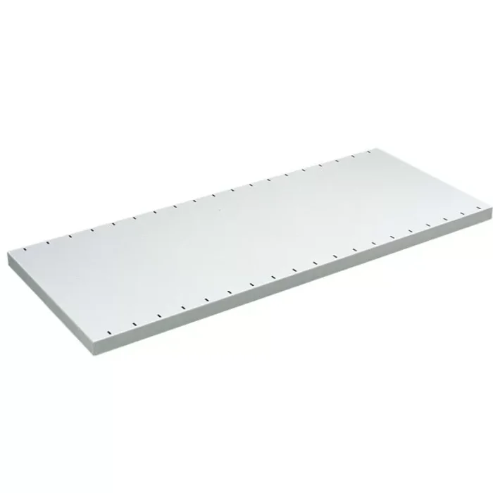 Tablette rayonnage Universel peinte gris clair renforcee charge 180 kg 770 x 400 mm