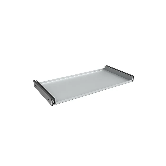 Tablette sur rails télescopiques