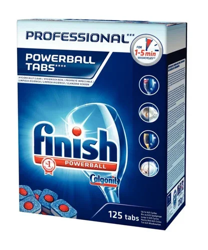 Tablettes lave-vaisselle Finish Professional Powerball Tabs – Boite de 125