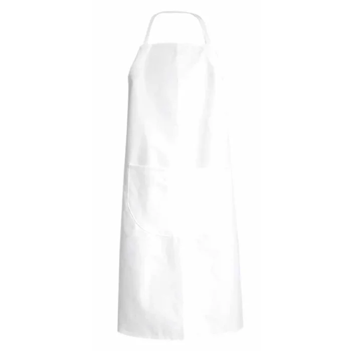 Tablier bavette poche hauteur réglable CIBOULETTE BLANC – LMA LEBEURRE – 700044-U