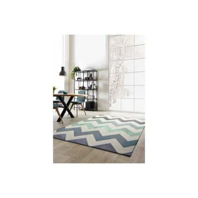 Tapis déco Canvas pour l’intérieur – 100% polypropylène – 120 x 170 cm – motif Zig-Zag