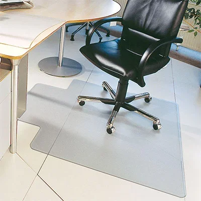 Tapis protège-sol – vinyle – 90x 120 cm – transparent