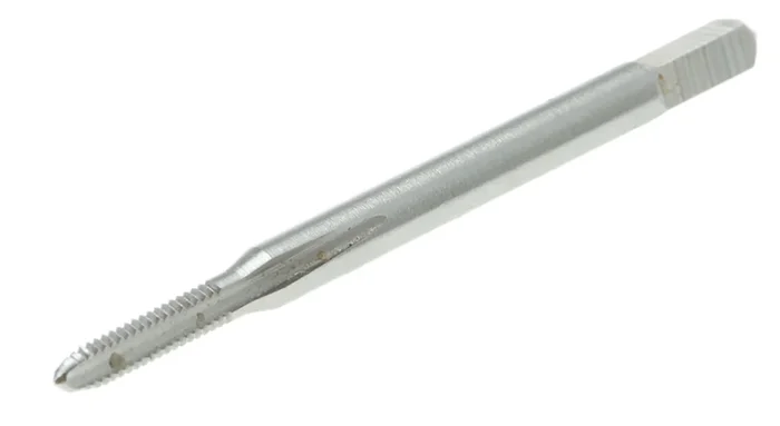 Taraud M2, pas de 0.4mm, Fin métrique, HSS, Taraud à main