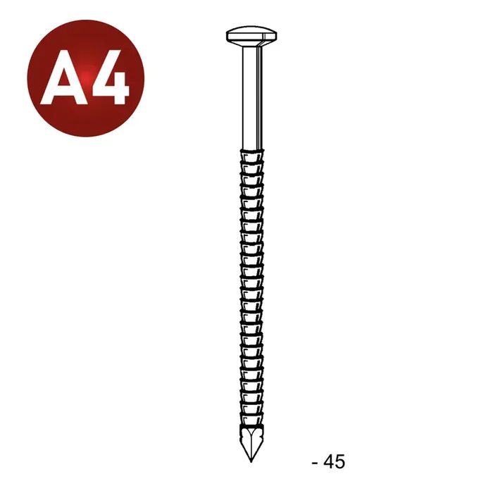 TB ANNELÉ INOX 25/27X45 – 1 KG – ASLAFIX – TB250459