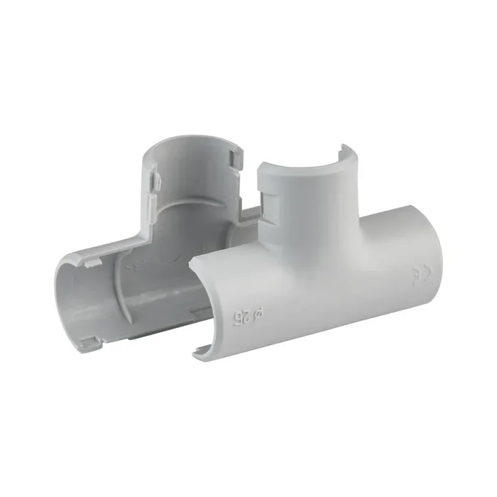 TE Ø25 MM GRIS SACHET DE 2 – DEBFLEX – 429436