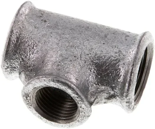 Té Rp 3/4″-Rp 1/2″-Rp 3/4″ (FF), fonte malléable galvanisé