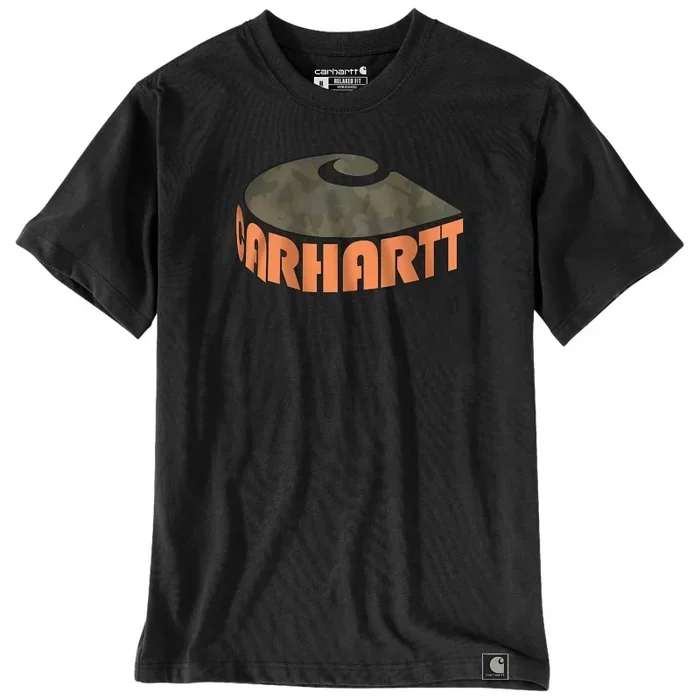 Tee shirt Camo C Graphic coton coloris noir S