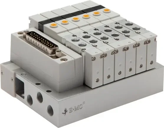 Terminal de vanne 6×5/2 voies, EtherCAT, M 5 sur les vannes (en haut)