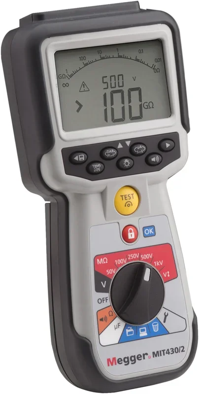 Testeur d’isolation Megger MIT430 2, 10V, 1000V (étalonné)