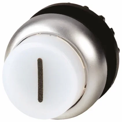 Tête de bouton poussoir Eaton, RMQ Titan M22 Blanc, Ø découpe 22mm, Momentané