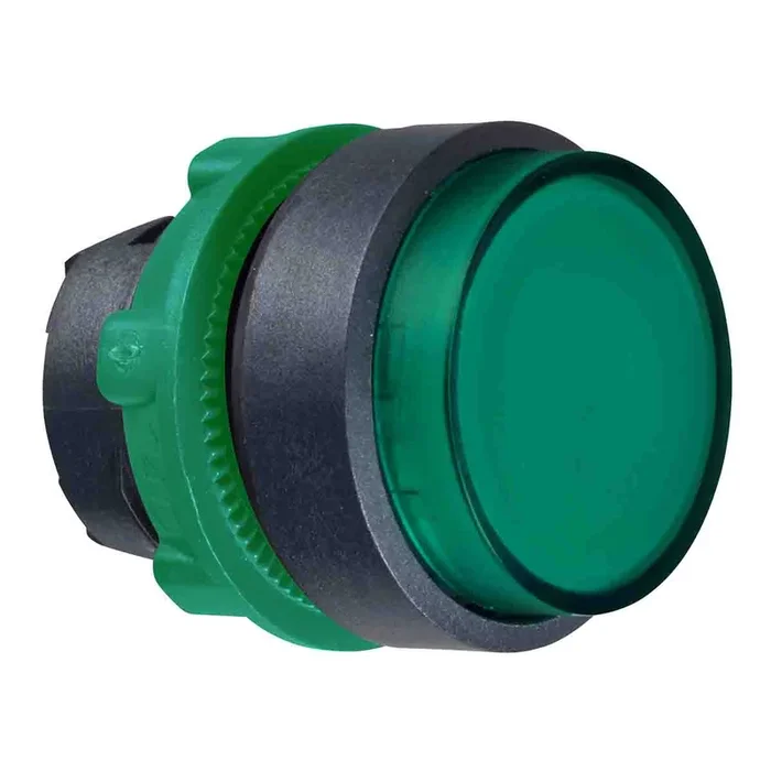 Tête de bouton poussoir Schneider Electric, ZB5 Vert, Ø découpe 22mm, Retour par ressort