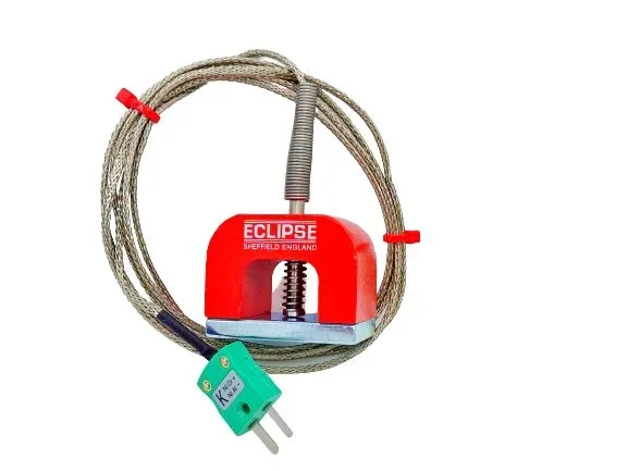 Thermocouple magnétique « fer à cheval » RS PRO type K, L 1m, +250°C max à Fiche mâle miniature