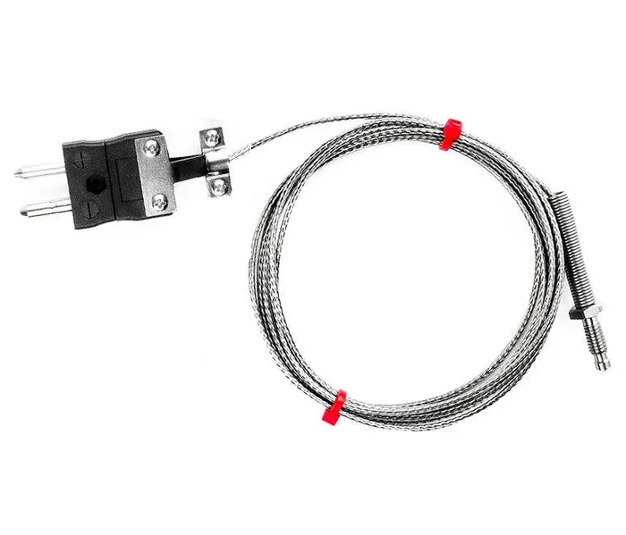 Thermocouple pour buse RS PRO type J Ø M6 x 1mm, L 1m, +350°C max à Fiche mâle standard