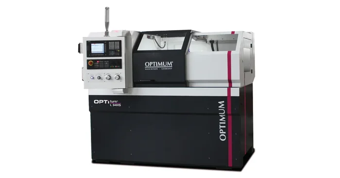 Tour à métaux CNC hauteur des pointes 165 mm entre-pointes 540 mm alésage 46 mm 3,75 kW 400V Siemens 808D Advanced Optiturn
