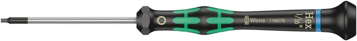 Tournevis électronicien pour vis six pans creux 2054 Hex-Plus 1/16″ x 60 mm WERA – 05118076001