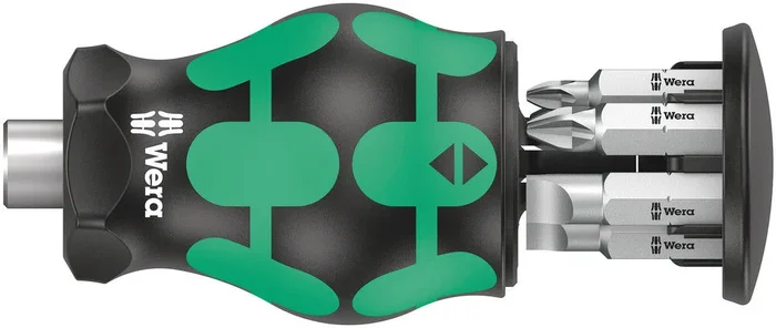 Tournevis porte-embouts Kraftform Kompakt Stubby réserve d’embouts 4 Wera – 05008877001