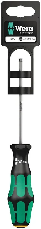 Tournevis pour vis à fente 335 0,8 x 4,0 x 100 mm Hang-Tag WERA – 05100043001