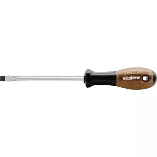 Tournevis « timber power » fente 8 mm longueur 260 mm manche bi matiere Whirlpower