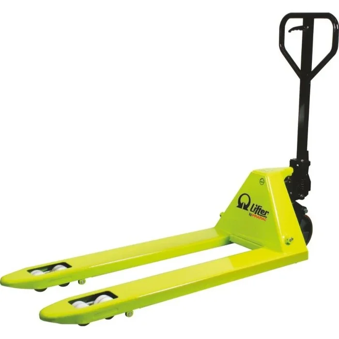 Transpalette manuel 2.5t 1150x525mm avec galets entree/sortie PRAMAC – 13039