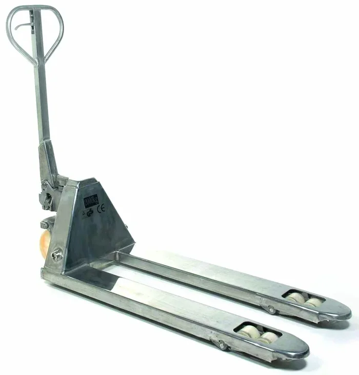 Transpalette manuel inox cmu 2000 kg fourches 1130×520 mm LEVAC – 6140S