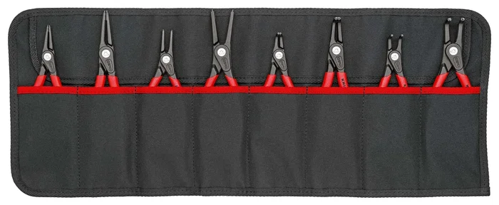 Trousse composée d’un lot de 8 pinces pour circlips (Modèle 48 et 49) KNIPEX – 001958V02
