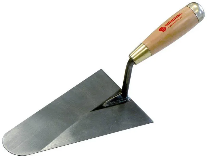 TRUELLE LISSEUSE BOUT ROND SOUDEE 16CM MANCHE BOIS TALIAPLAST – 430800