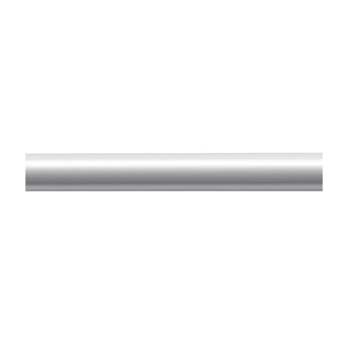 Tube de main courante ronde aluminium incolore diametre 40 mm longueur 4 m
