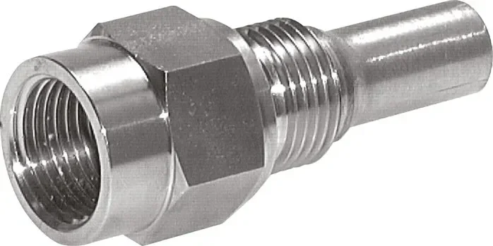 Tube de protection pour thermomètre machine, 400mm, 1.4571