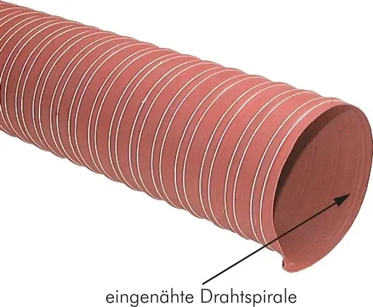 Tuyau à air chaud en silicone, double couche, 203mm