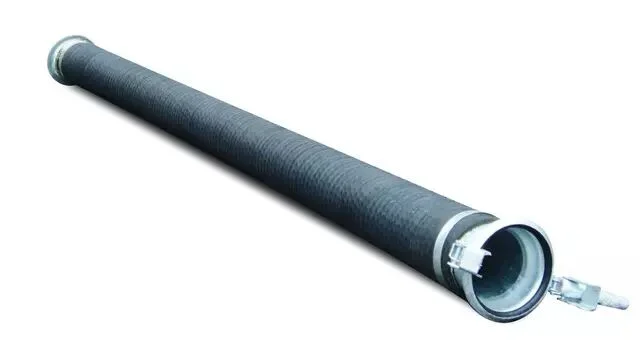Tuyau caout. Ø100 lg 3m monte av raccords