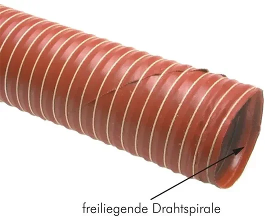 Tuyau d’air chaud en silicone, monocouche, 44mm